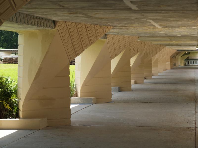 Lakeland, Florida (FL): Florida Southern College: Esplanade (1941-1958, Frank Lloyd Wright, partly restored)
