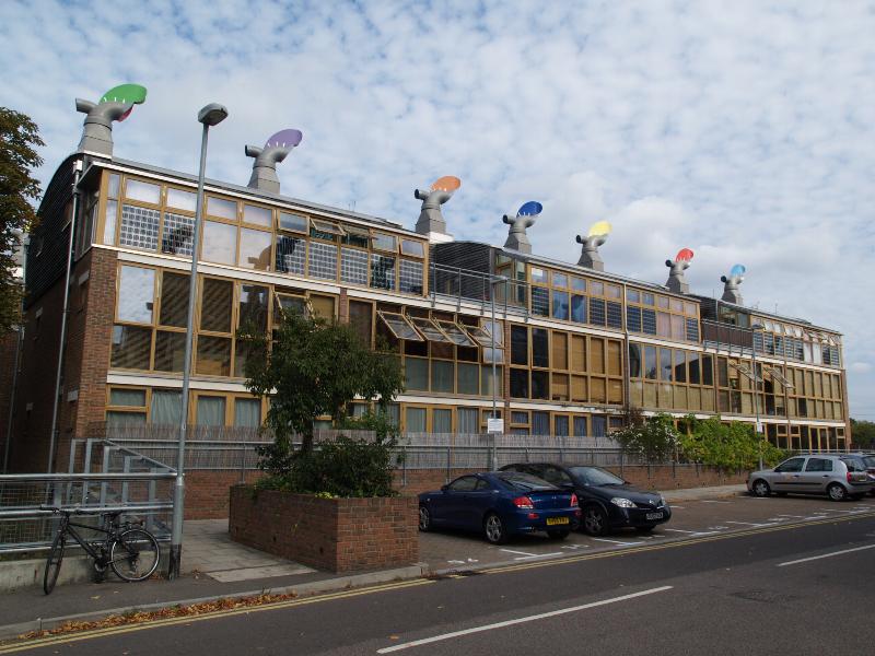 London, England: BedZED (Helios Road, Beddington): view (2002, Bill Dunster Architects, with BioRegional)