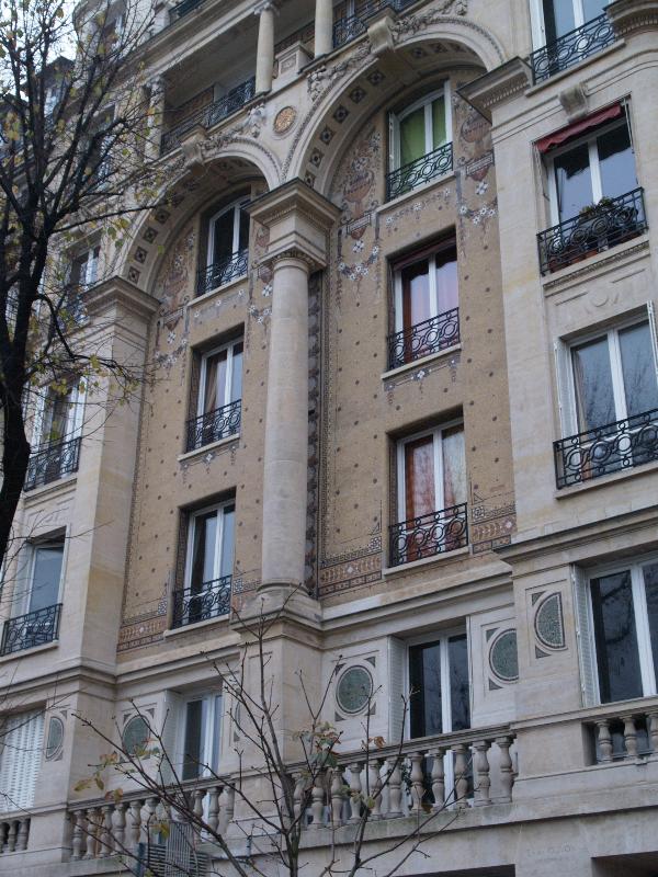 Paris, France: 45 Boulevard Lefebvre: facade (1916, architect Leon Boucher)