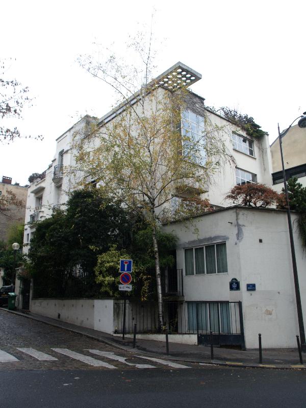 Paris, France: Villa Guggenbuhl, corner Rue Nansouty and Rue Georges-Braque: view (1927, Andre Lurcat)