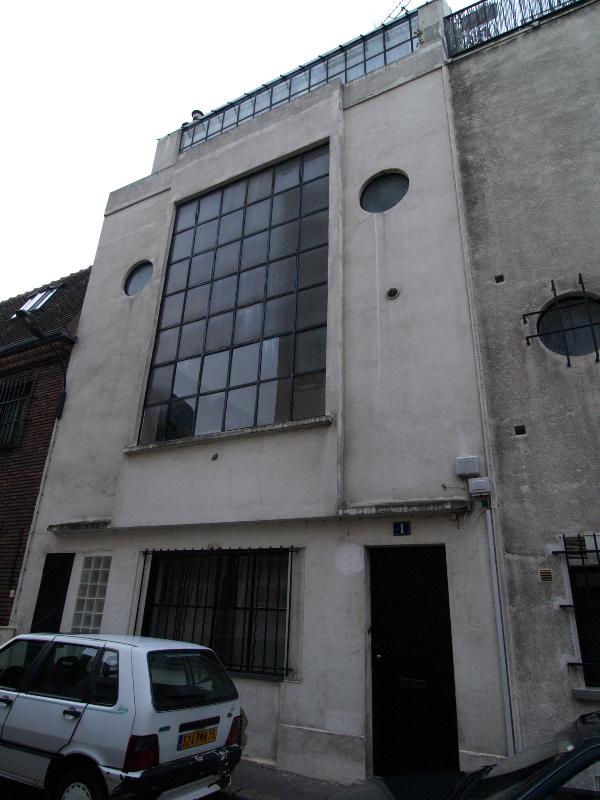 Paris, France: Maison Townshend, 1 Villa Seurat: view (1926, Andre Lurcat)