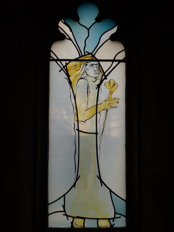 Oundle, England: Oundle School Chapel: angel (2005, Mark Angus)