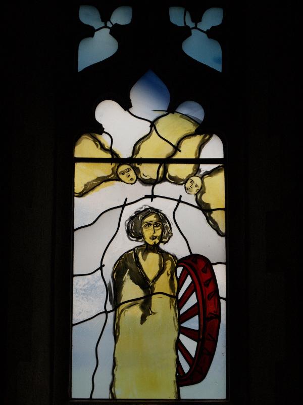 Oundle, England: Oundle School Chapel: St Catherine of Alexandria (2005, Mark Angus)