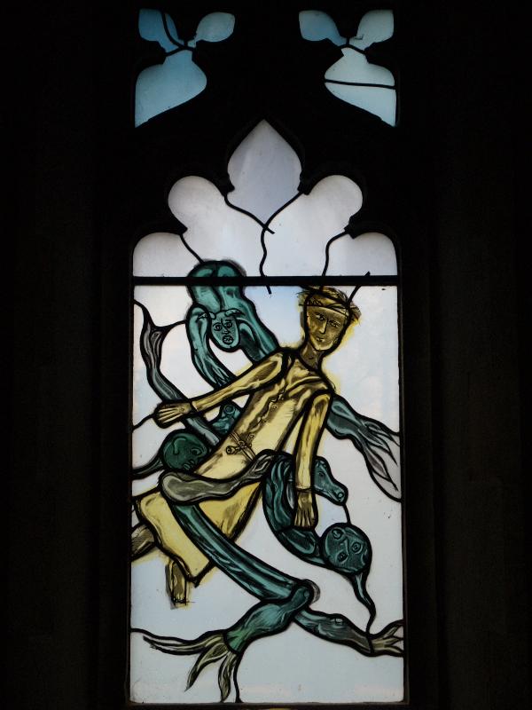 Oundle, England: Oundle School Chapel: St Anthony of Egypt (2005, Mark Angus)