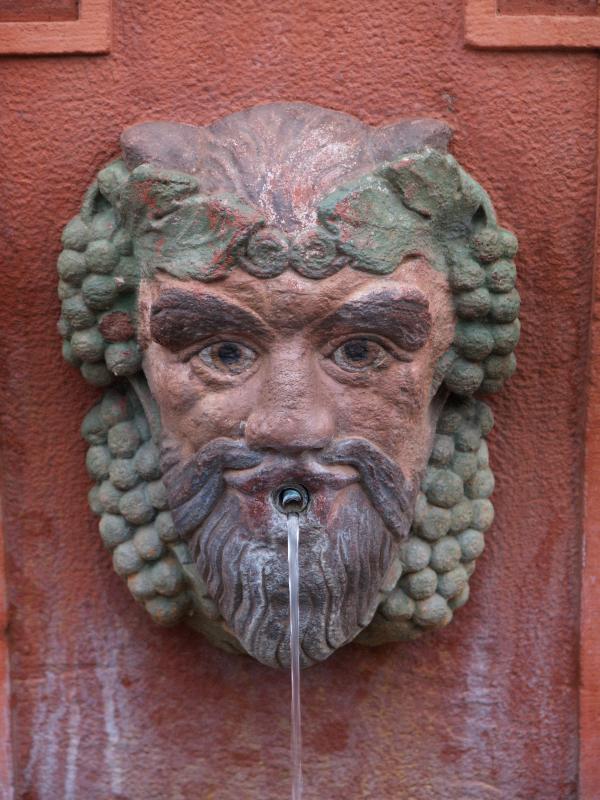 Ettlingen, Germany: Albstrasse: Harlot Fountain, detail (middle of 16th century, renovated 1804)