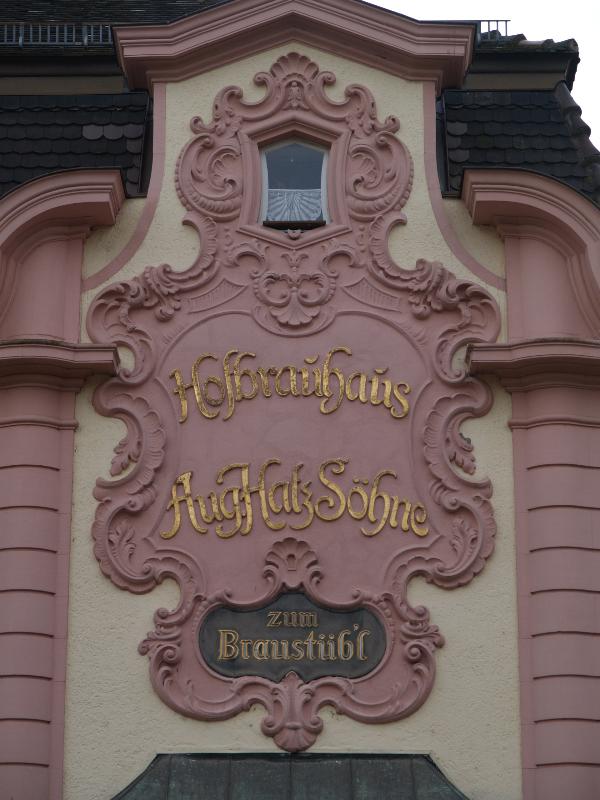 Rastatt, Germany: Poststrasse 12 (Braustub'l): facade decoration