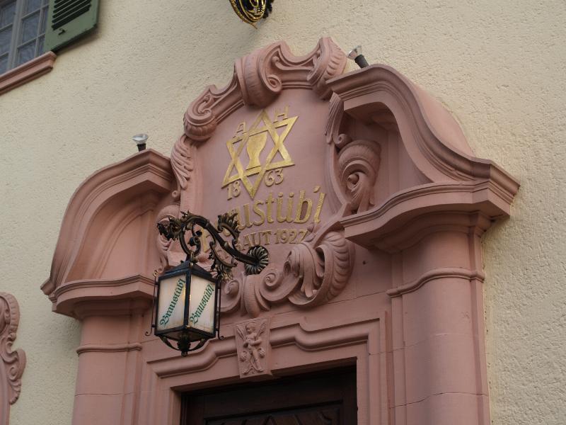 Rastatt, Germany: Poststrasse 12 (Braustub'l): decoration over door
