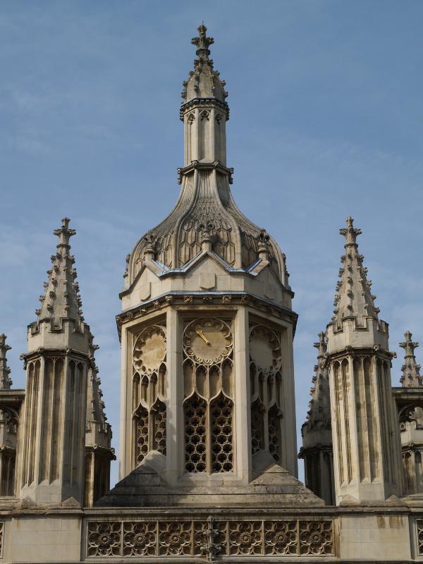 Cambridge, England: King's College: gatehouse top