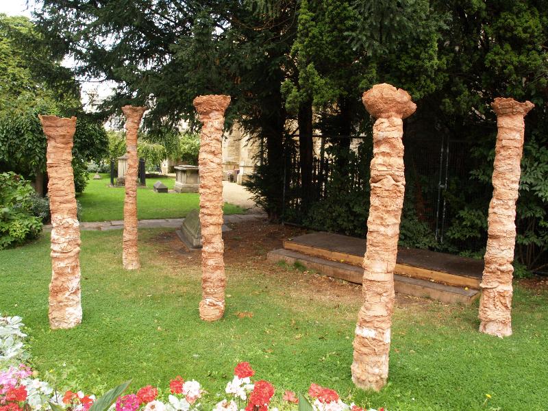 Cambridge, England: Great St Mary's Church: Prayer Marker 2007 (sculptor Emma Fenelon)