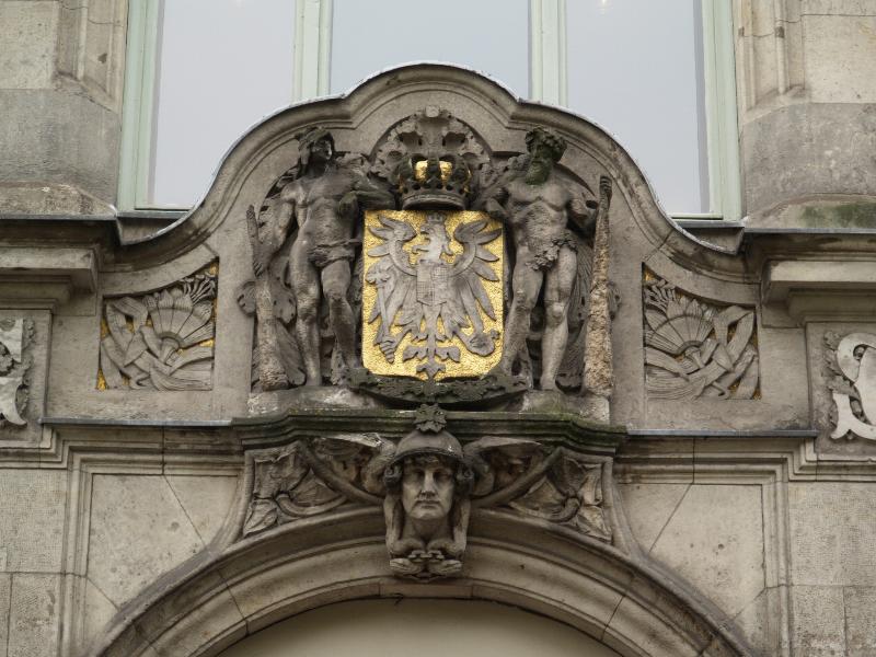 Berlin, Germany: Kurfurstendamm 234: decoration over main door (1900-1901, art nouveau)
