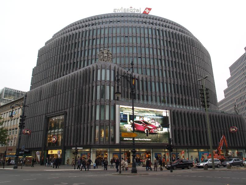 Berlin, Germany: Swissotel (Kurfurstendamm): view (1998-2001, von Gerkan, Marg und Partner)