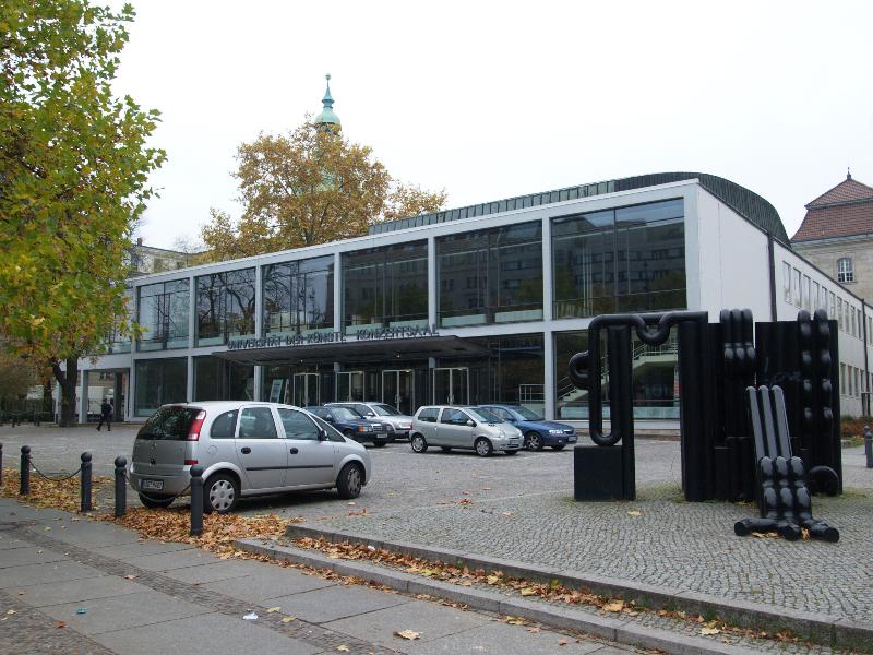 Berlin, Germany: Universitaet der Kunste Konzertsaal (Hardenbergstrasse): view (1953-1955, architect Paul Baumgarten)