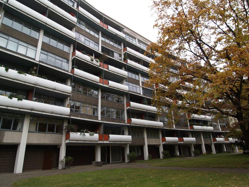 Berlin, Germany: Haendelallee 3-9: view (built for Interbau 1957, architect Walter Gropius)