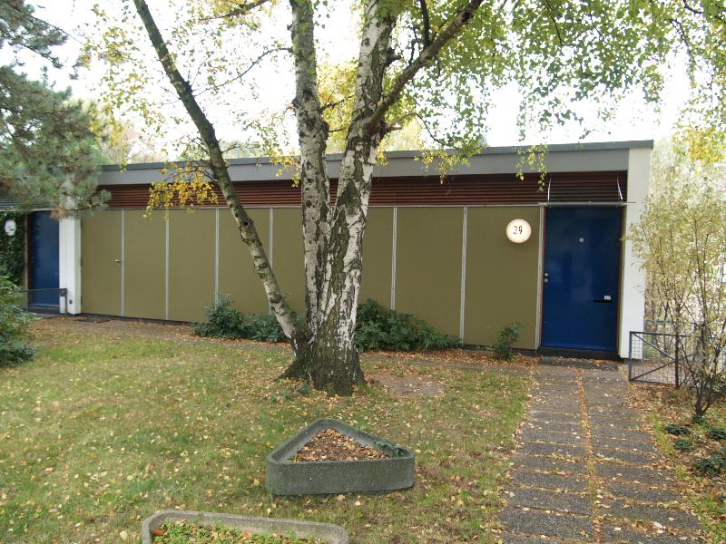 Berlin, Germany: Haendelallee 39: view (built for Interbau 1957, architect Arne Jacobsen)