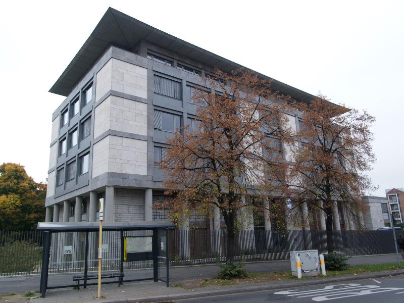 Berlin, Germany: South Korean Embassy (Stulerstrasse): view (2006-2007, architect Braun & Schlockermann und Partner)