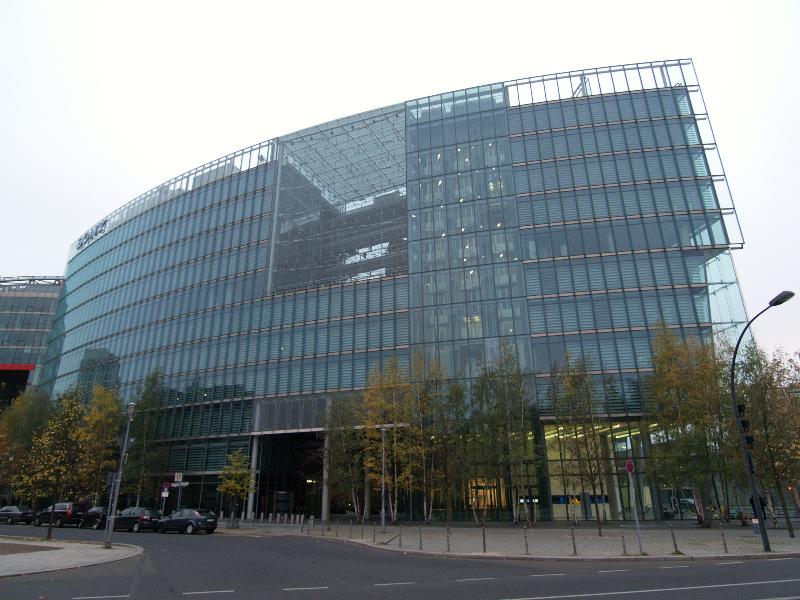Berlin, Germany: Sony Center (Lennestrasse): view (1996-2000, architect Helmut Jahn)