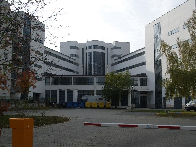 Berlin, Germany: IG Metall (Deutscher Metallarbeiter Verband, Metal Workers Union Building) (Alte Jakobstrasse): view at back (1929-1930, Erich Mendelsohn)