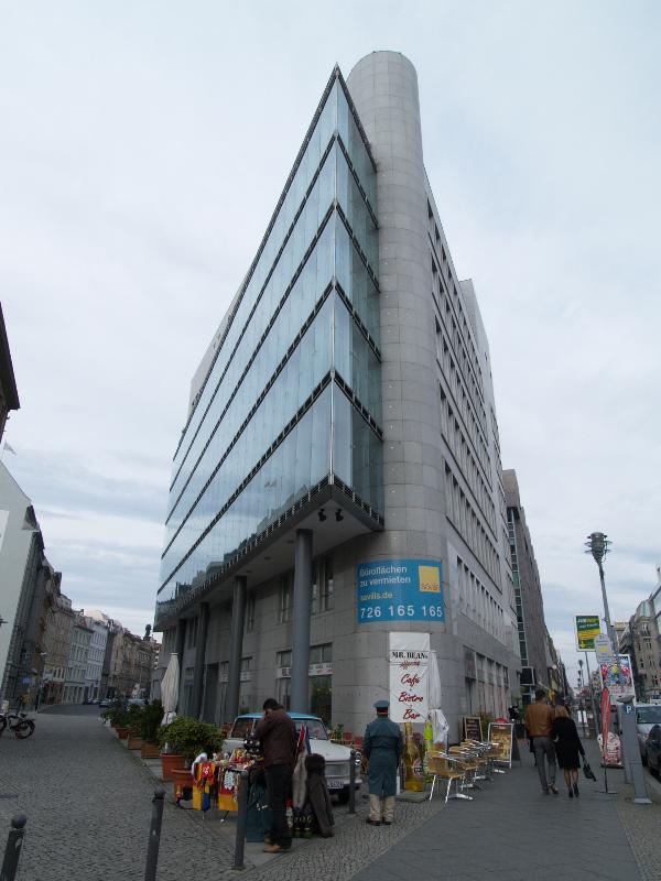 Berlin, Germany: corner of Friedrichstrasse and Mauerstrasse: view (1996, architect Josef Paul Kleihues)