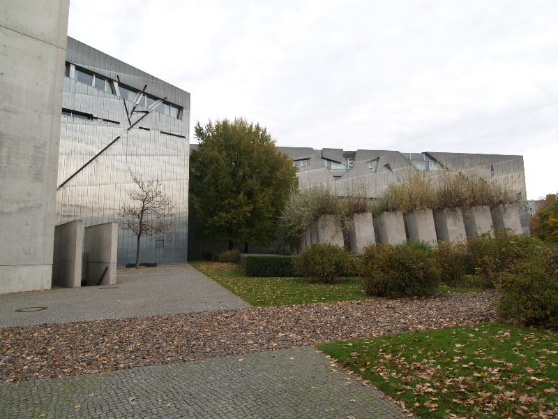 Berlin, Germany: Judisches Museum (Linden Strasse): view (1992-1996, Daniel Libeskind)