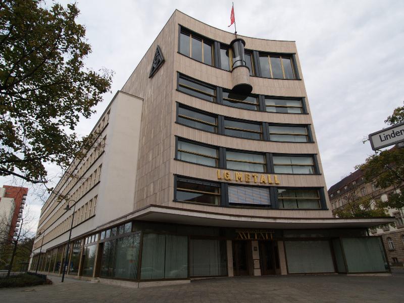 Berlin, Germany: IG Metall (Deutscher Metallarbeiter Verband, Metal Workers Union Building) (Alte Jakobstrasse): view (1929-1930, Erich Mendelsohn)