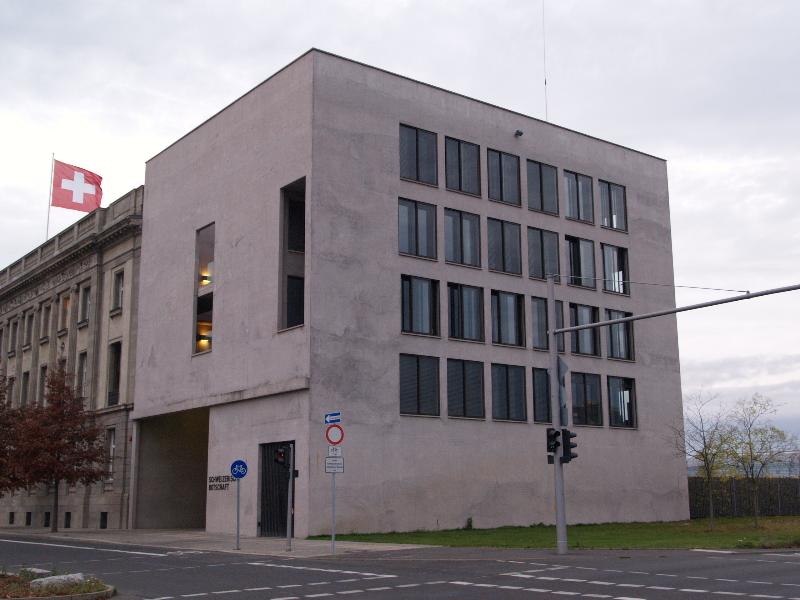 Berlin, Germany: Swiss Embassy (Otto-von-Bismarck-Allee): view (1995-2000, architect Diener and Diener)