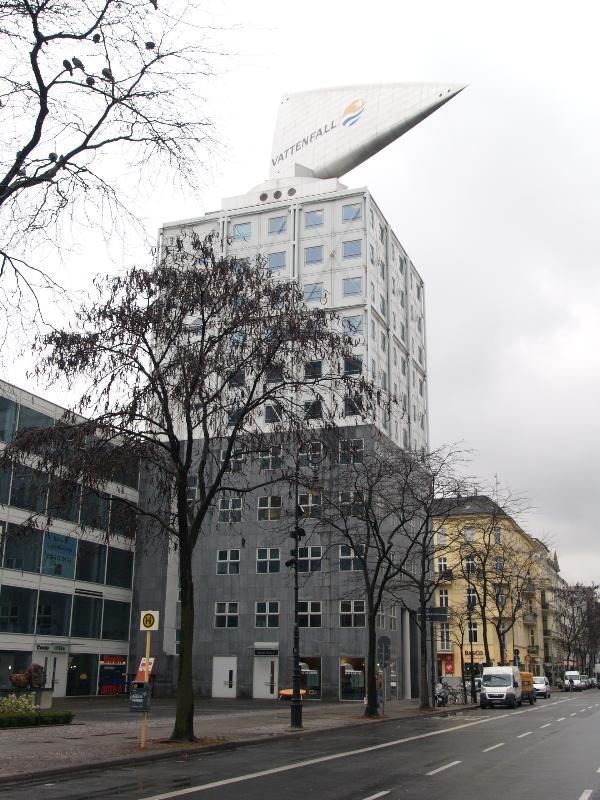 Berlin, Germany: Kant Dreieck Media Centre (Kantstrasse): view (1994, architect Josef Paul Kleihues)
