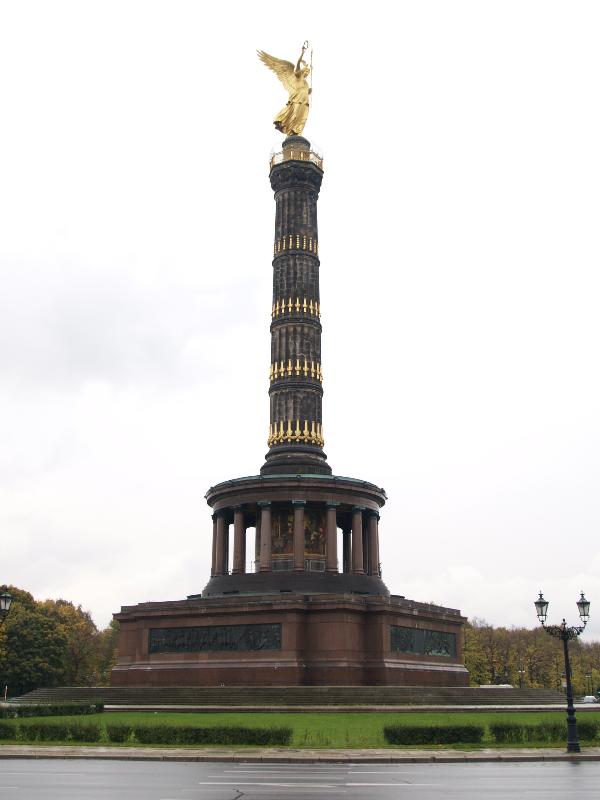 Berlin, Germany: Siegessaeule (Victory Column): view (1873, architect Johann Heinrich Strack) (moved to present location in 1930s by Albert Speer)