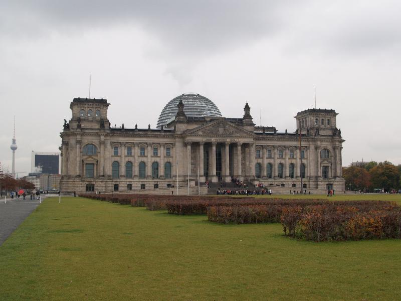 Berlin, Germany: Reichstag: view (1884-1894, architect Paul Wallot; 1995-1999, architect Norman Foster and Partners)