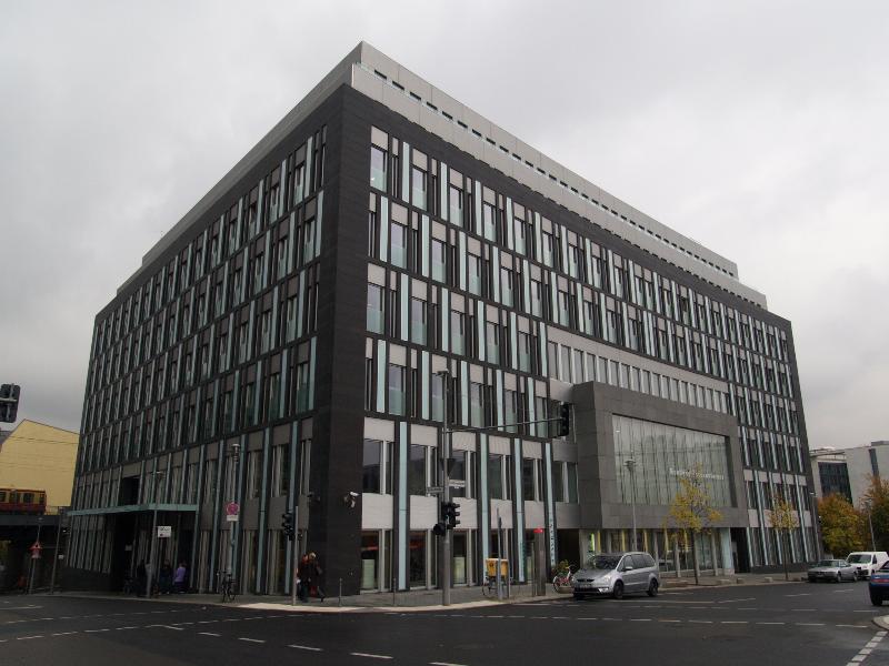 Berlin, Germany: Bundespresamt (Federal Press Association): view (2000, architects Johanne and Gernot Nalbach)