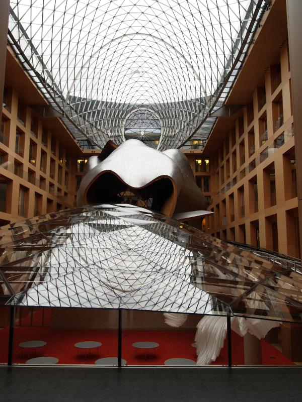 Berlin, Germany: DZ Bank (Pariser Platz): interior (1996-1999, Frank Gehry)