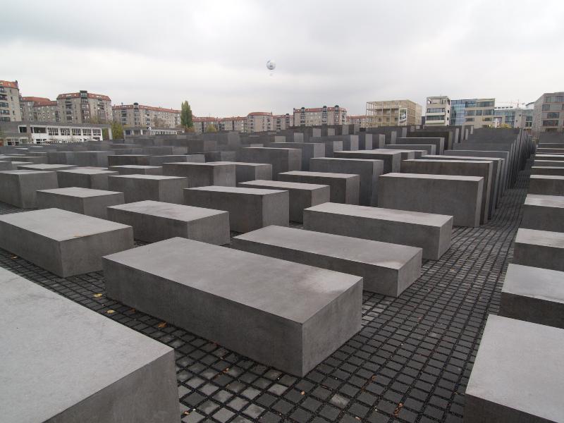 Berlin, Germany: Holocaust Memorial (Memorial to the Murdered Jews of Europe): view (2003-2004, artist Peter Eisenman, engineer Buro Happold)