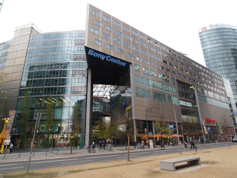 Berlin, Germany: Sony Center (Potsdamer Strasse): view (1996-2000, architect Helmut Jahn)
