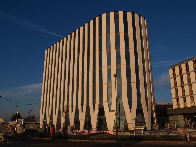 Frankfurt (Riedberg), Germany: Poseidon-Haus (Altenhoeferallee): view (2007-2009)