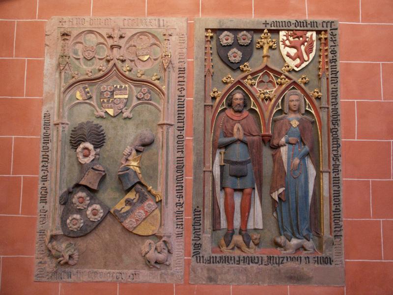 Frankfurt, Germany: Dom (St Bartholomaeus) (Cathedral): memorial plaques