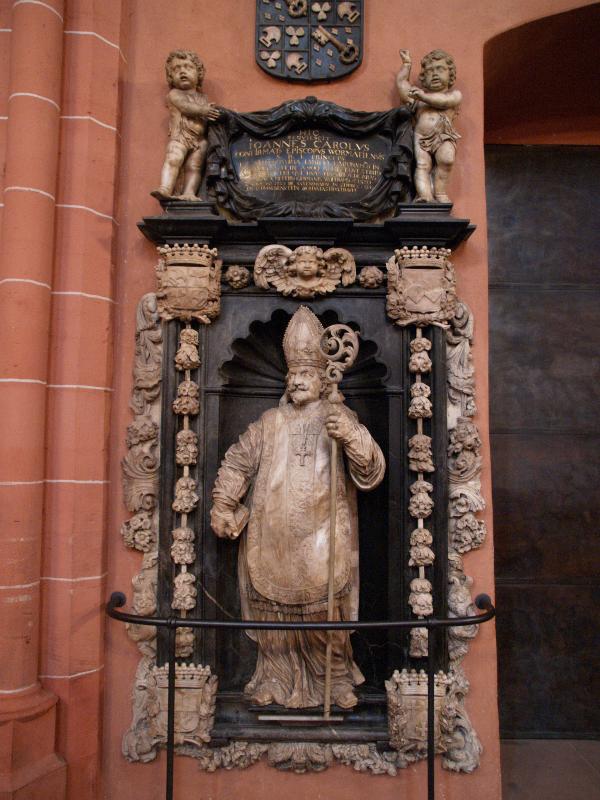 Frankfurt, Germany: Dom (St Bartholomaeus) (Cathedral): memorial to Joannes Carolus
