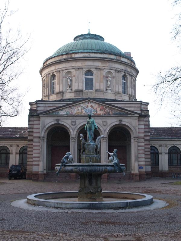 Karlsruhe, Germany: Vierordtbad: view (1871-1873, architect Josef Durm)
