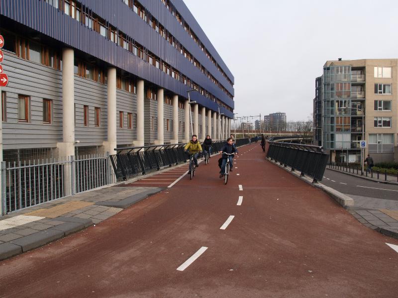 Nijmegen, Netherlands: Stieltjesstraat (Snelbinder): cycle path