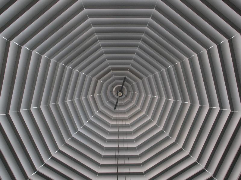 Nijmegen, Netherlands: Radboud University Nijmegen: Goudsmit Pavilion, ceiling (NMR facility, Heyendaalseweg) (2005 AGS Architecten)