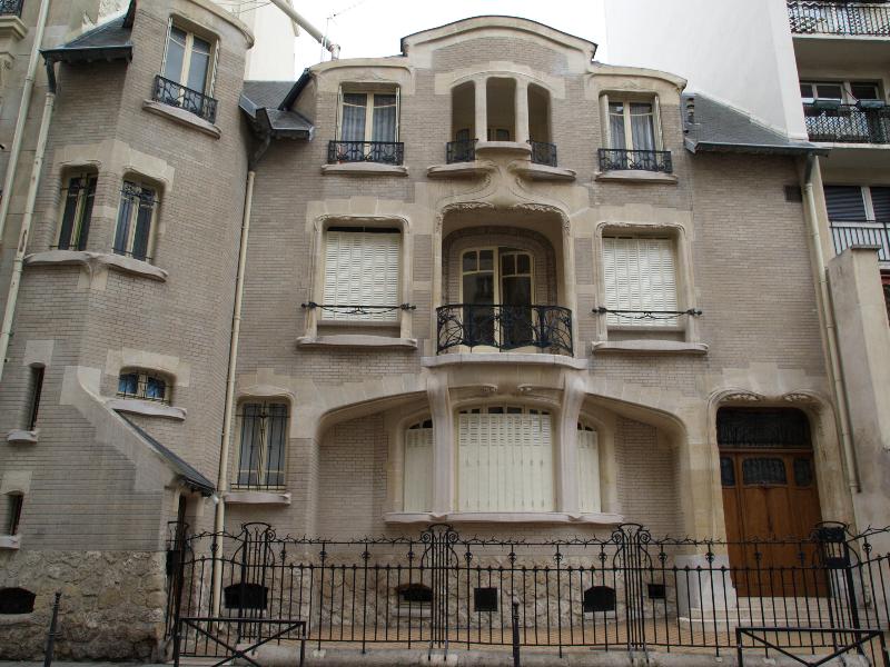 Paris, France: Hotel Mezza, 60 Rue la Fontaine: view (1911, architect Hector Guimard)