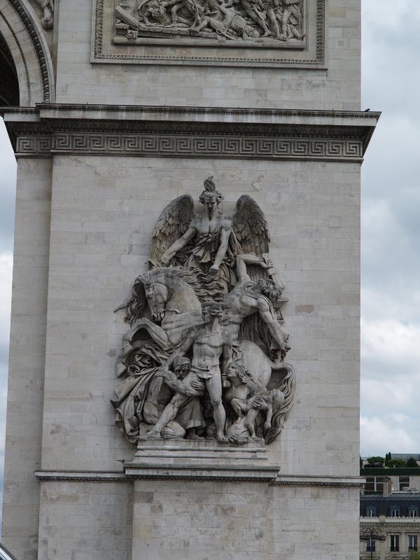 Paris, France: Arc de Triomphe: La Resistance de 1814 (1836, sculptor Antoine Etex)