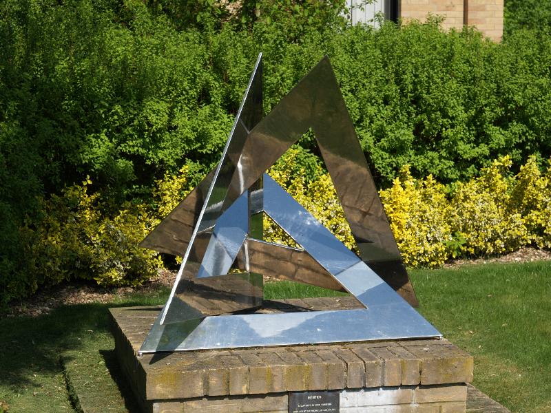 Cambridge, England: Isaac Newton Institute: Intuition (1993, sculptor John Robinson)