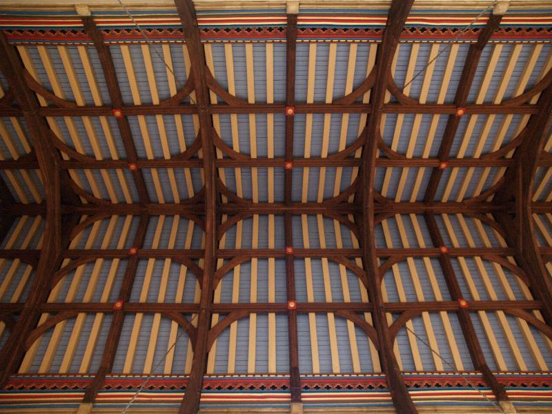 Cambridge, England: Corpus Christi College: chapel, ceiling (19th century)