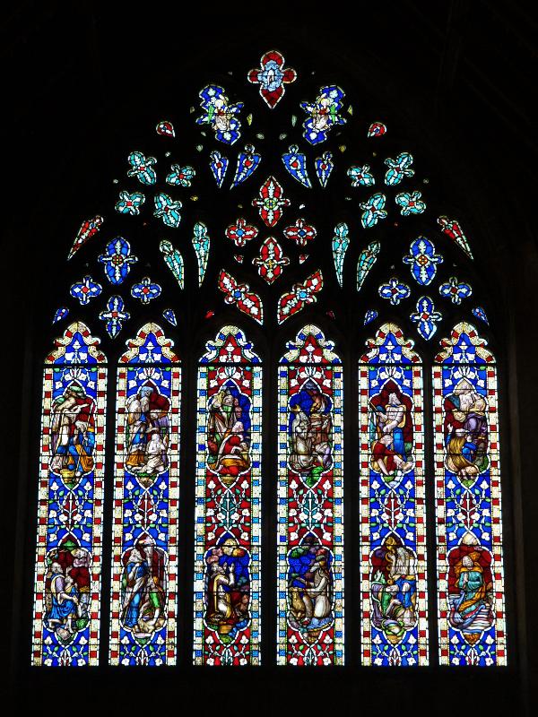 Snettisham, England: St Mary: west window