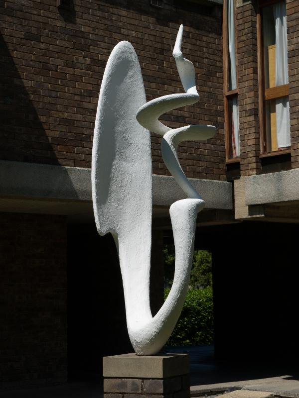 Cambridge, England: Churchill College: Spiral (1991, sculptor Michael Gillespie)