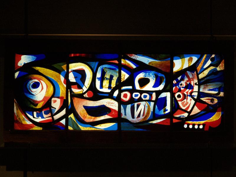 Corning, New York (NY): Corning Museum of Glass: Fish (1952, artist Theresa Obermayr Sowers)