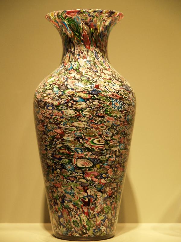 Corning, New York (NY): Corning Museum of Glass: Millefiori Vase (1845-1850, maker Cristallerie de Clichy)