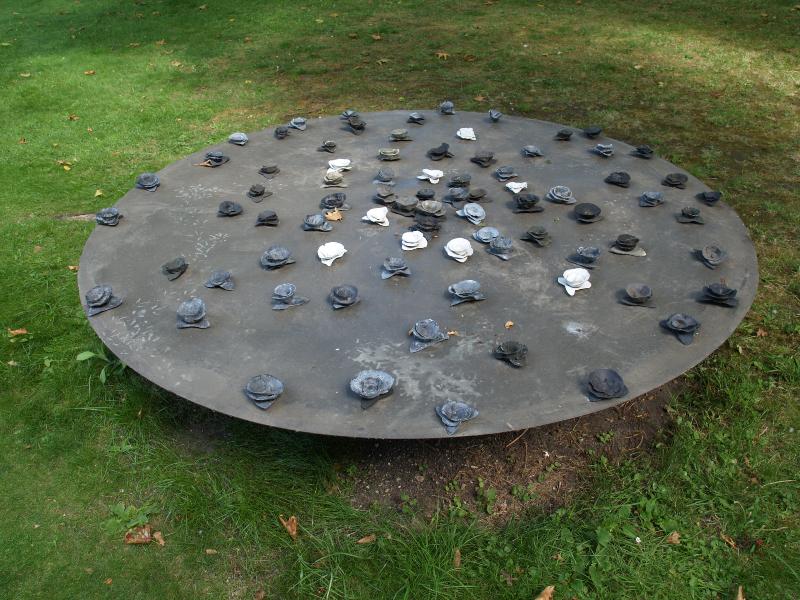 Cambridge, England: Jesus College: Melancholia (2003, artist Alison Wilding)
