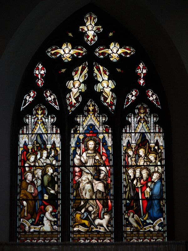 Cambridge, England: Church of St Edward King and Martyr: south chapel window