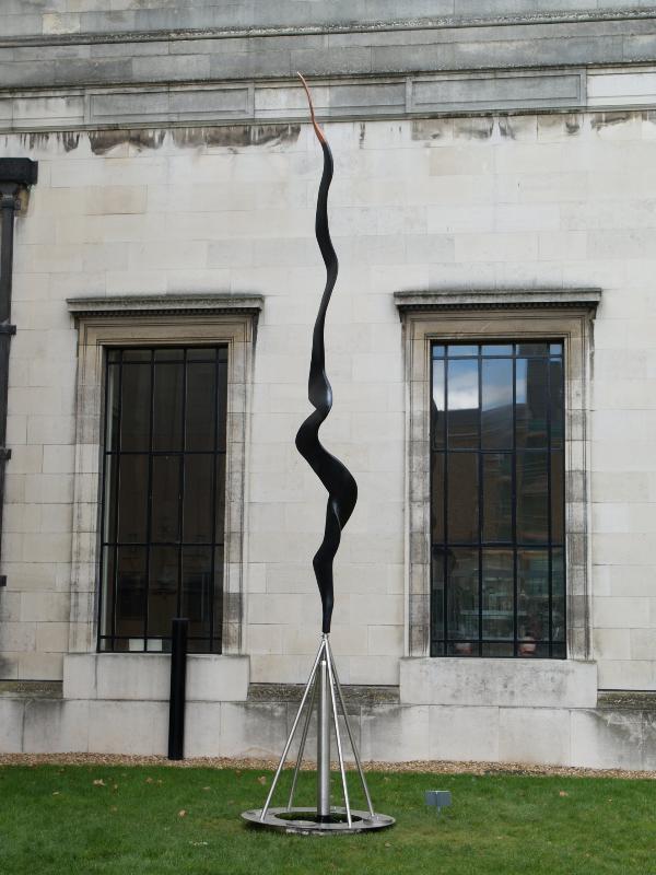 Cambridge, England: Fitzwilliam Museum: Wave (sculptor Angela Conner)