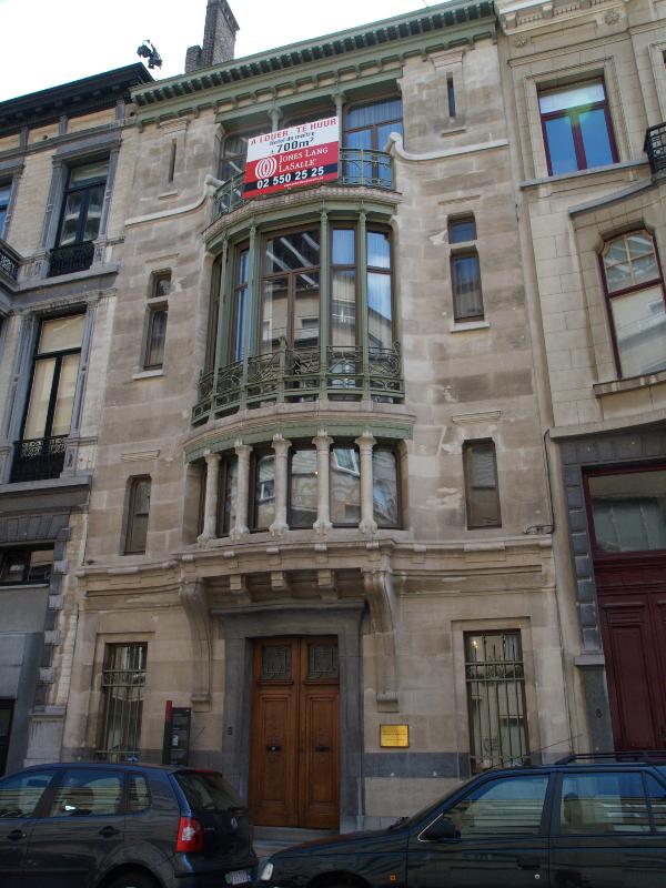 Brussels, Belgium: Hotel Tassel, Rue Paul Emile Janson: view (1893, architect Victor Horta)
